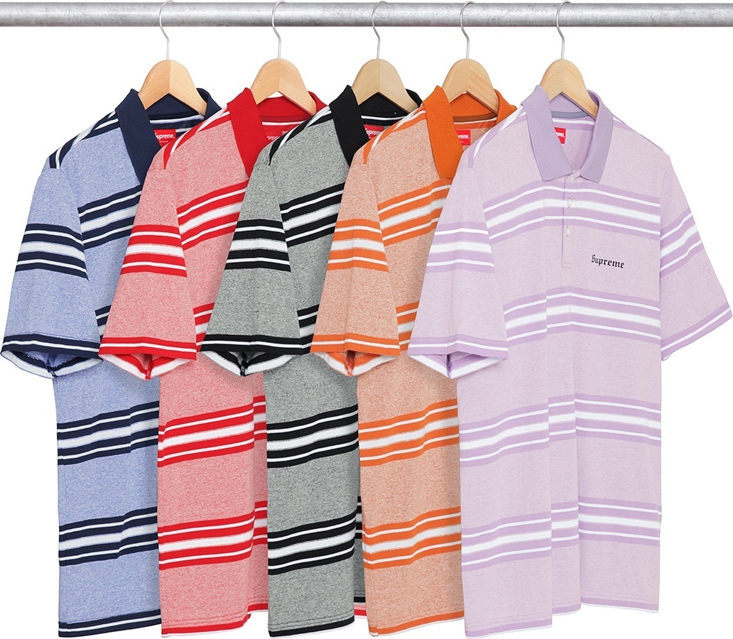 Heather Stripe Polo